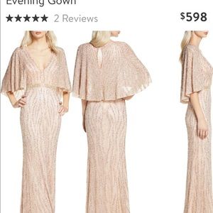 COPY - Mac Duggal Cape sleeve - mother of the bride dress